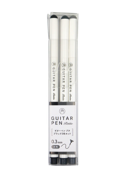 Set de 3 stylos Teranishi - Guitar Petite - Noir