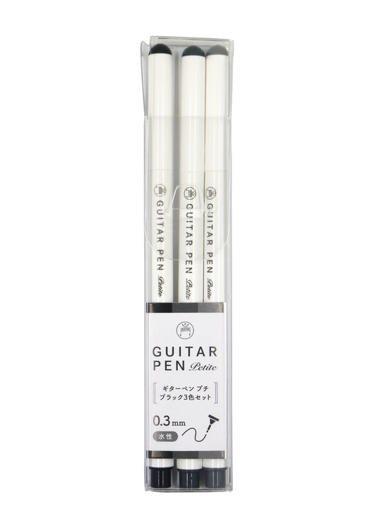 Set de 3 stylos Teranishi - Guitar Petite - Noir