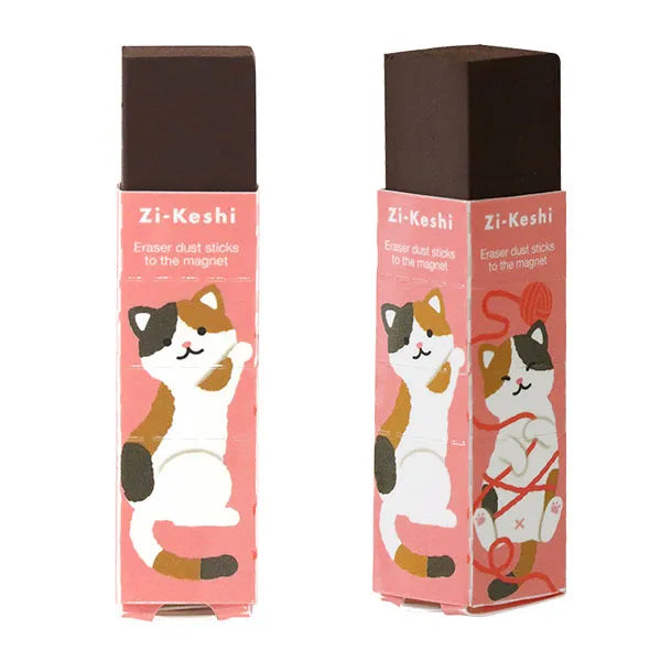 Gomme magnétique Zi-keshi - Animaux Kutsuwa Chat