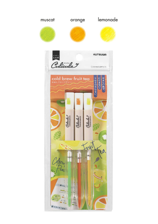 Set de crayons de couleurs rétractables Culicule - Cold Brew Fruit Tea