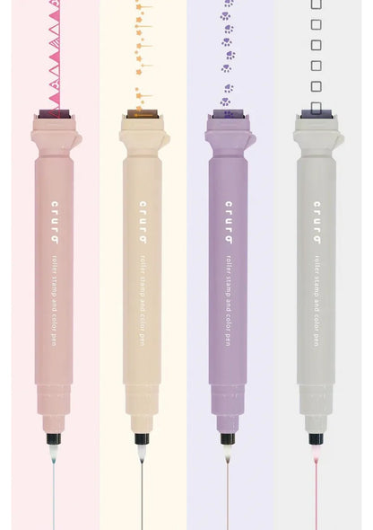 Kutsuwa Stylo roller tampon Cruro 4 couleurs