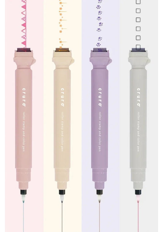 Kutsuwa Stylo roller tampon Cruro 4 couleurs