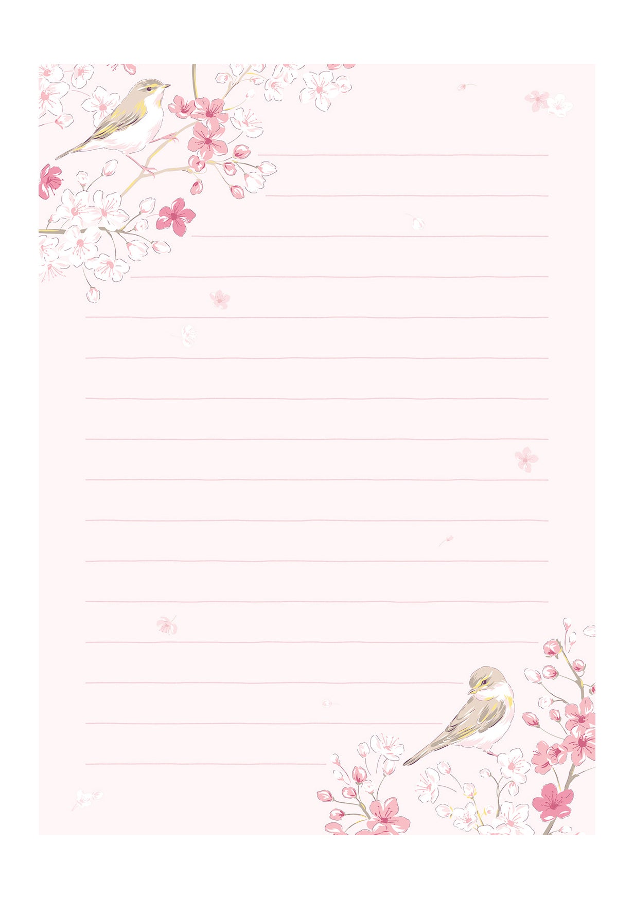 Set de papier à lettre - Dans l'attente des cerises