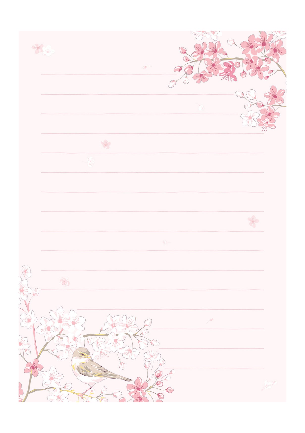 Set de papier à lettre - Dans l'attente des cerises