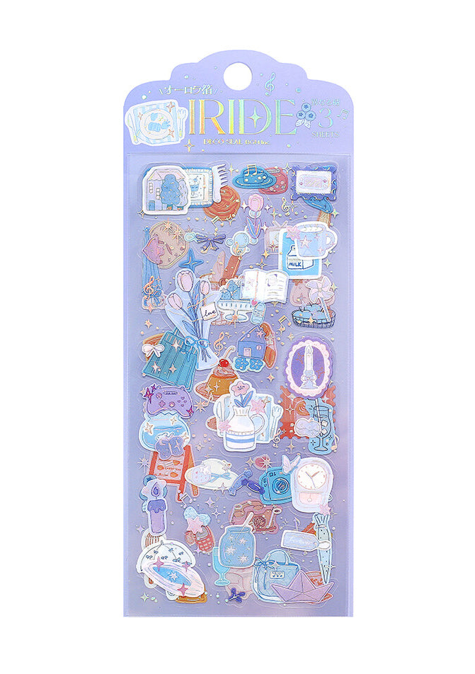 Clear Stickers - Iride - Sparkling Accessories (trois planches)