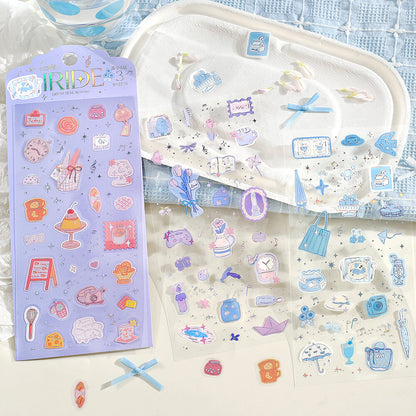 Clear Stickers - Iride - Sparkling Accessories (trois planches)