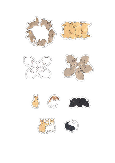 Flake stickers - Lapin