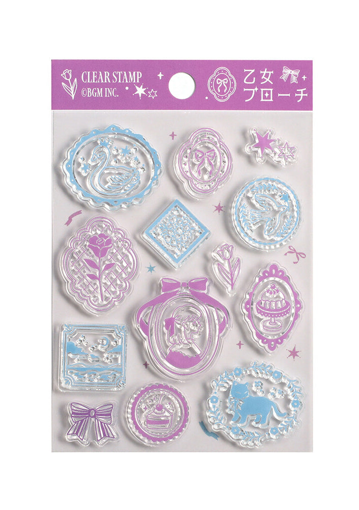 Clear Stamp - Maiden Brooch