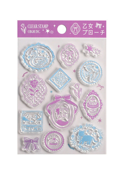 Clear Stamp - Maiden Brooch