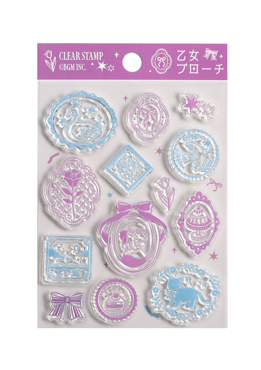 Clear Stamp - Maiden Brooch