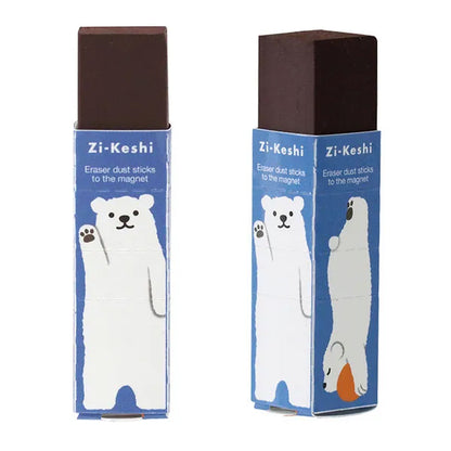 Gomme magnétique Zi-keshi - Animaux Kutsuwa Ours polaire