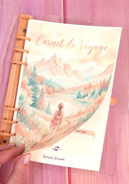 Carnet de voyage - Bundle kit | Journal personnalisable - couverture