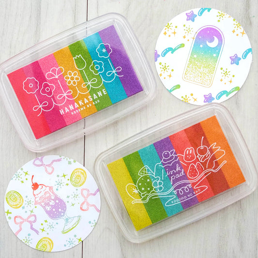 Palette d'encre arc-en-ciel pastel - Kodomo no Kao