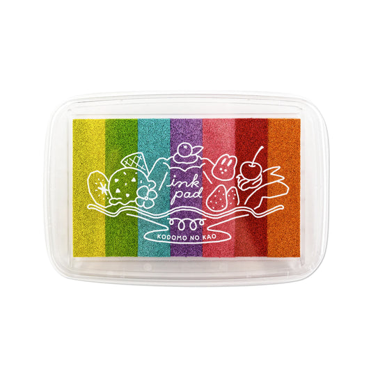 Palette d'encre arc-en-ciel pastel - Kodomo no Kao - gelée de fruits