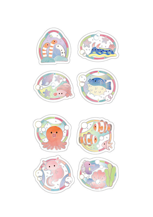 Shiny Aquarium stickers - Peaceful Sea