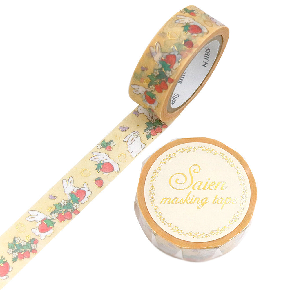 Washi tape - Lapin et fraise