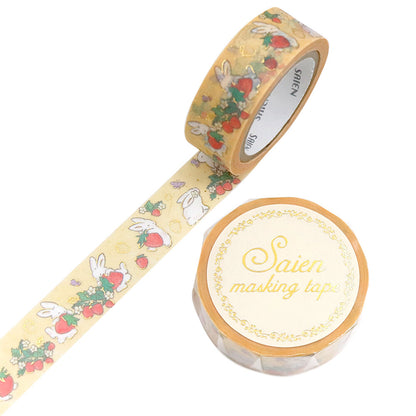Washi tape - Lapin et fraise