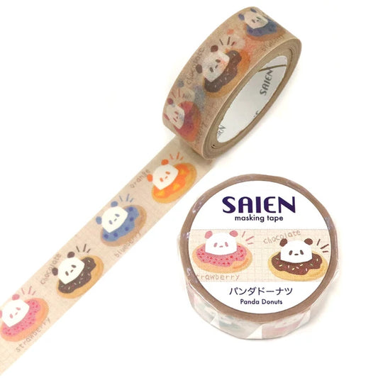 Washi tape - Panda donuts