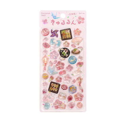 Drop Stickers - Kyururun - Sakura