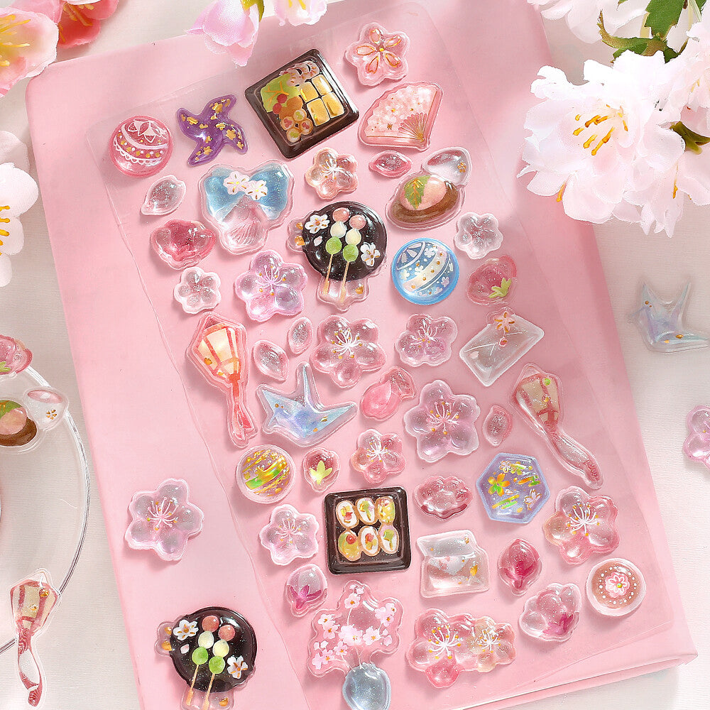 Drop Stickers - Kyururun - Sakura