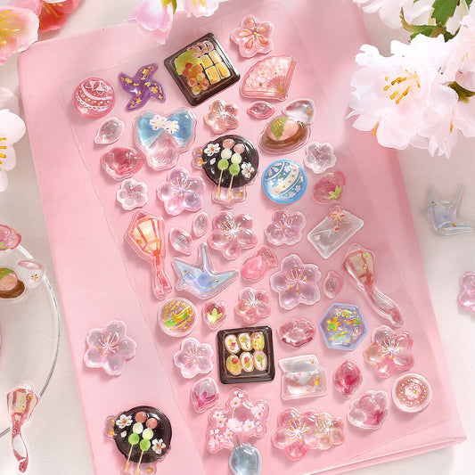 Drop Stickers - Kyururun - Sakura
