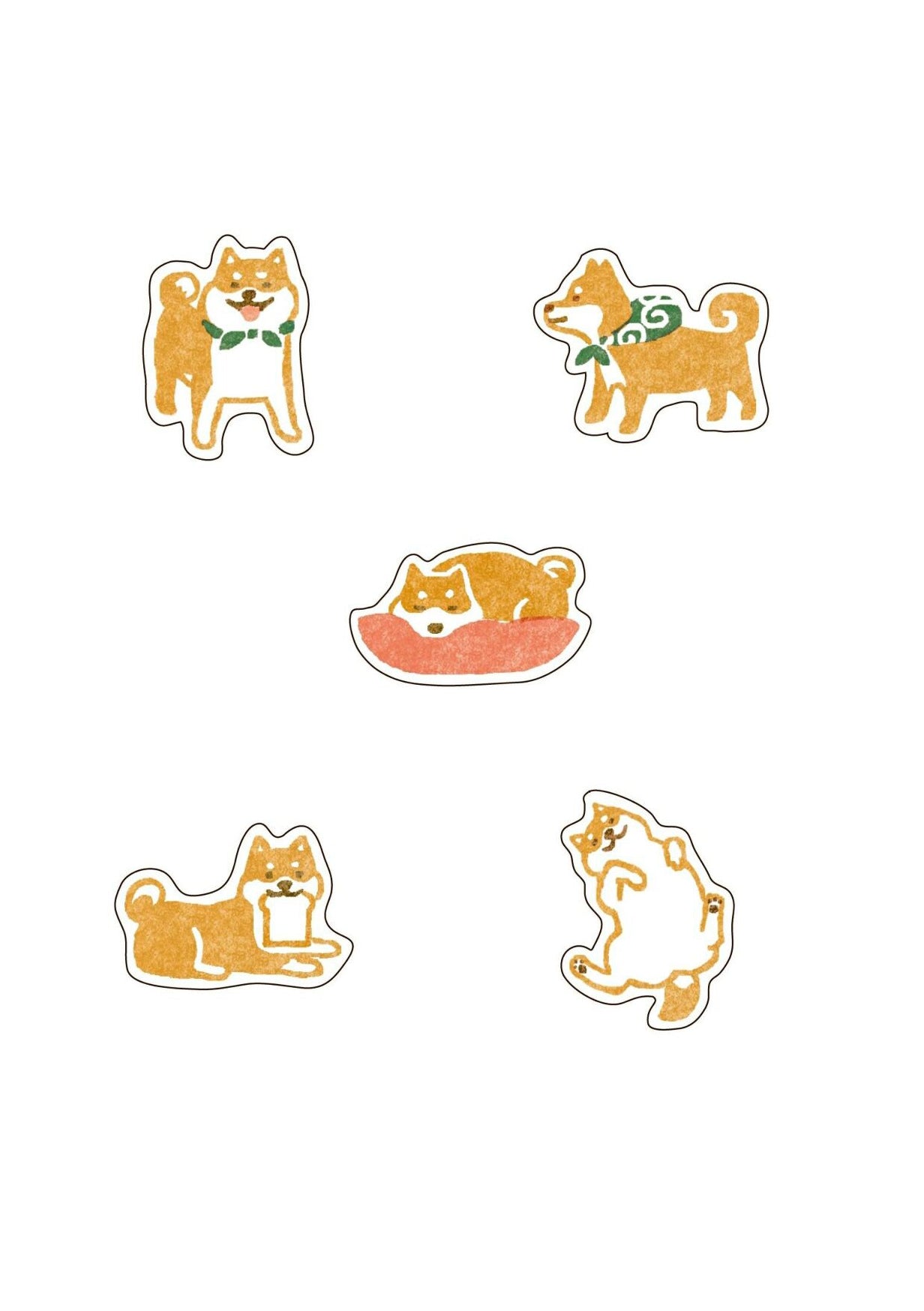 Flake stickers - Shiba inu