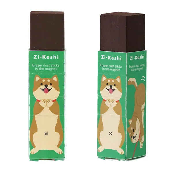 Gomme magnétique Zi-keshi - Animaux Kutsuwa Chien shiba