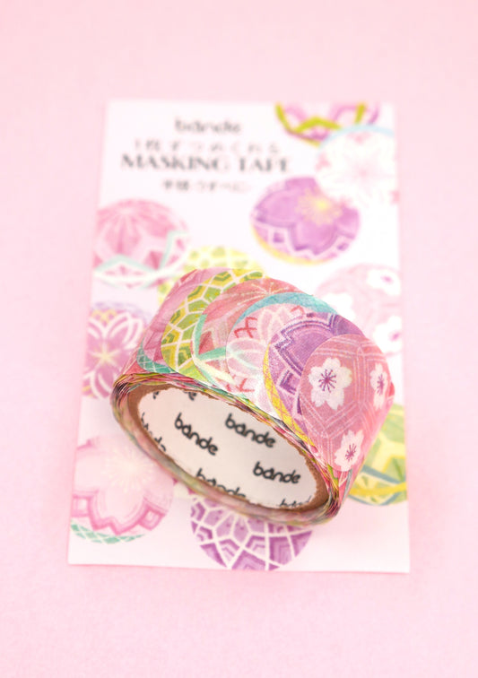 Masking tape stickers - Temari Urusubini