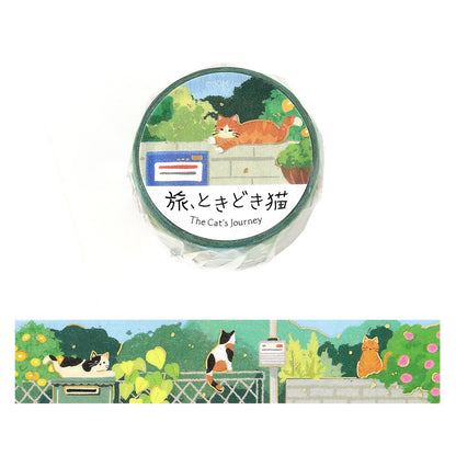 Washi tape - The Cat's Journey - Chats se prélassant au soleil