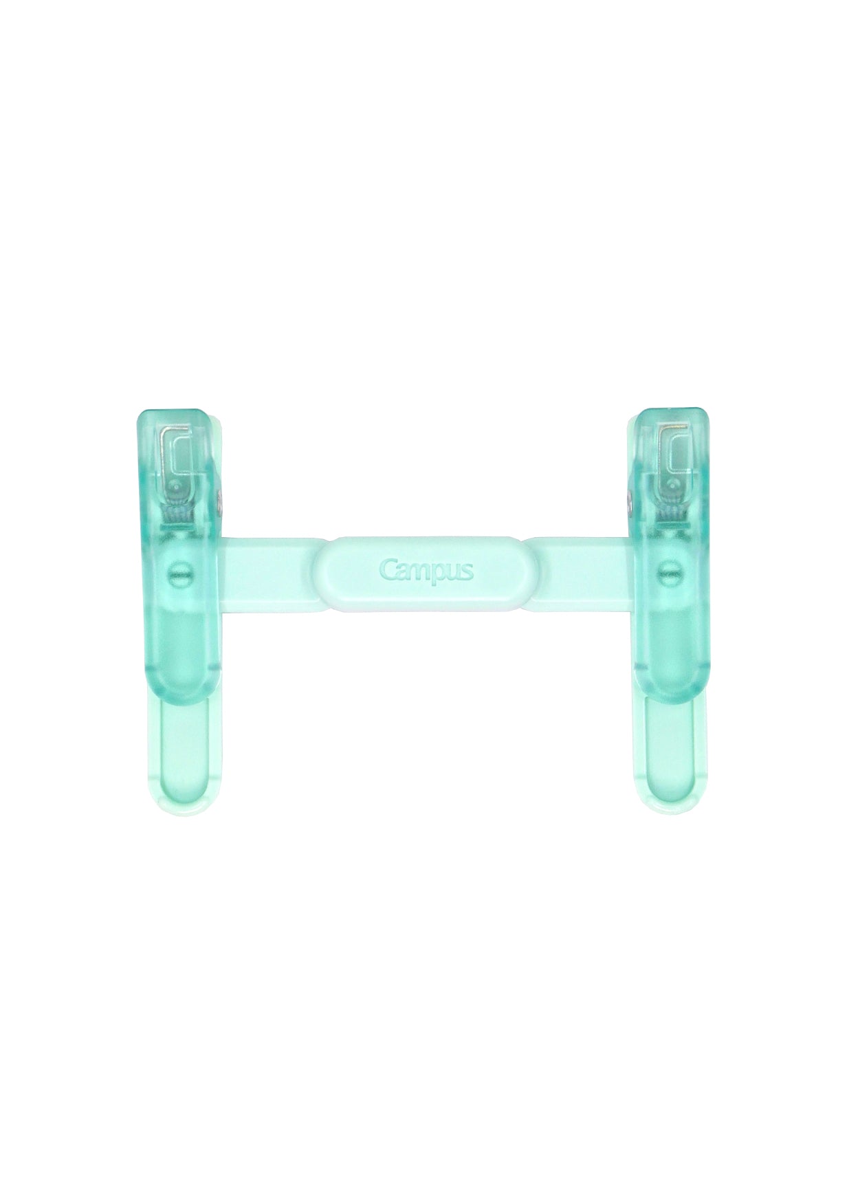 Clip pliable Campus Kokuyo - turquoise déplié