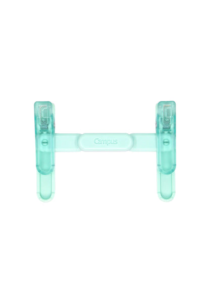 Clip pliable Campus Kokuyo - turquoise déplié