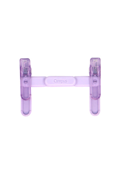 Clip pliable Campus Kokuyo - violet déplié